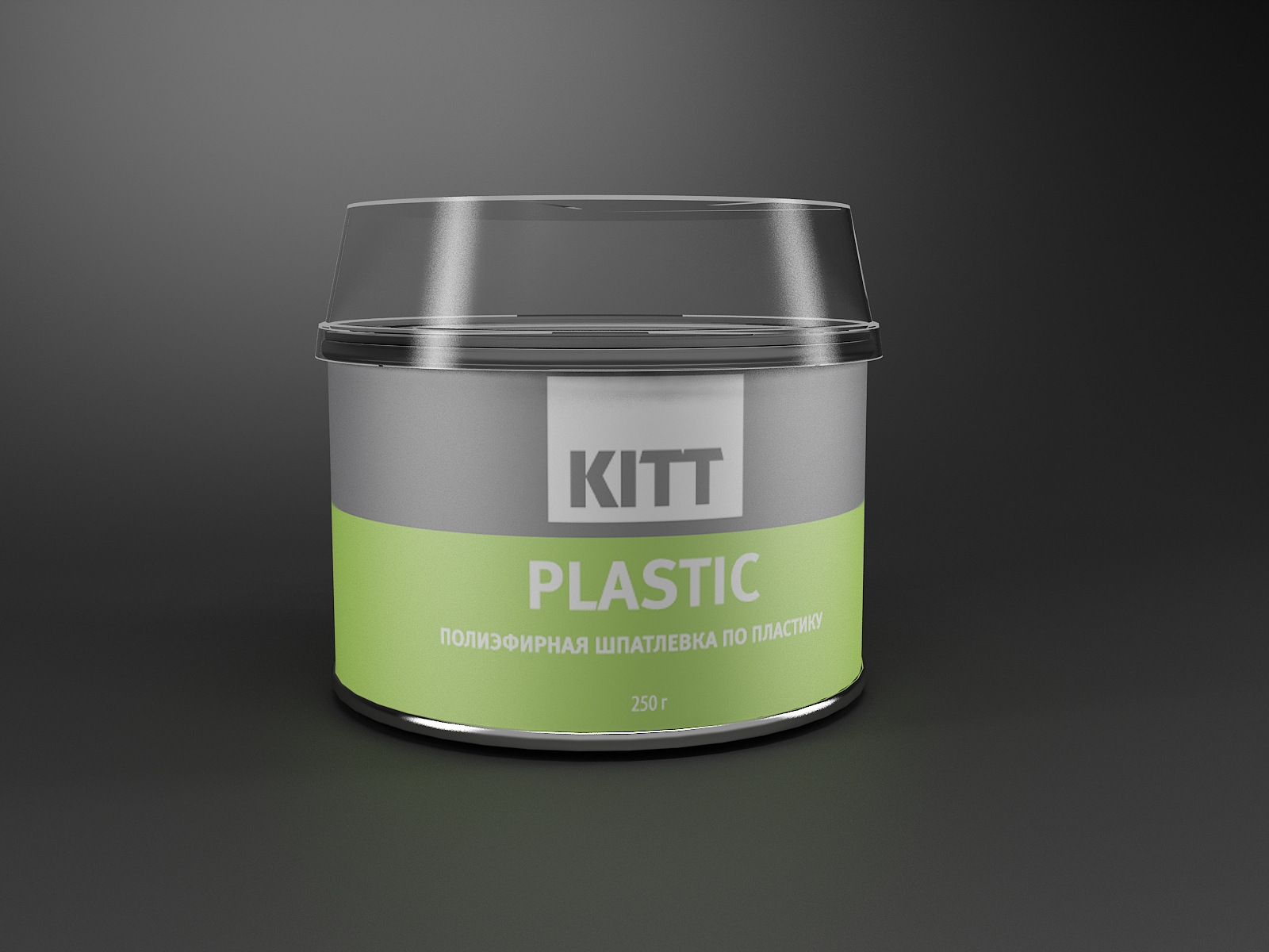 1.60.0400 KITT PLASTIC (400 гр) Полиэфирная шпатлевка по пластику