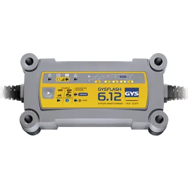029378 GYSFLASH 6.12 зарядное устройство, ток 6А, 12 В.