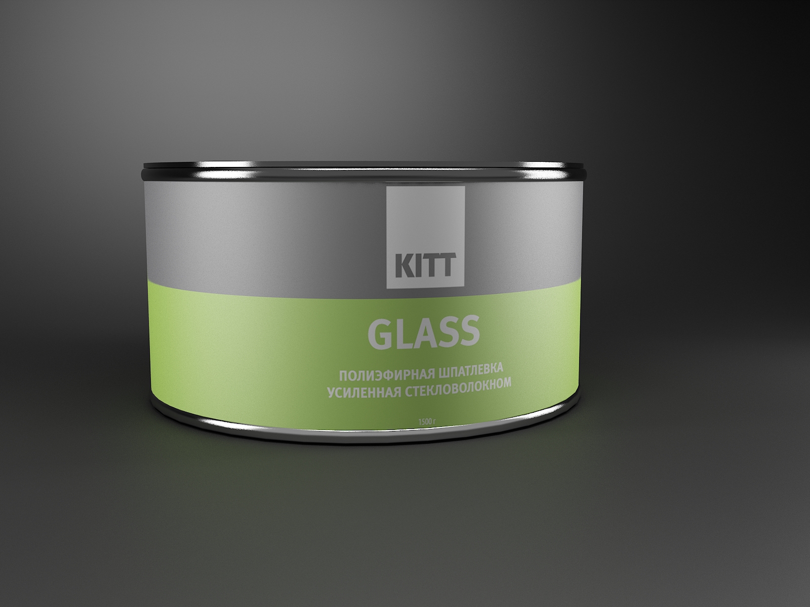 1.30.1500 KITT GLASS (1500 гр) Полиэфирная шпатлевка со стекловолокном