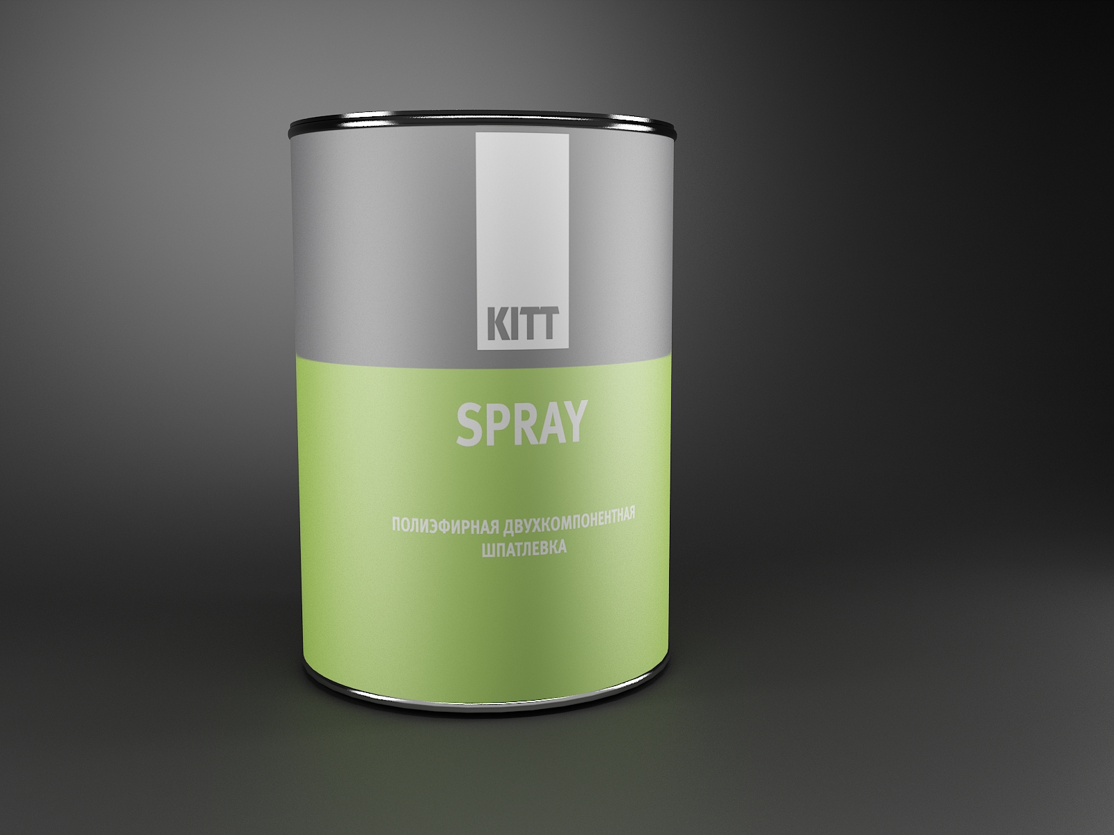 1.80.1200 KITT SPRAY (1200 г.) Полиэфирная шпатлевка напыляемая