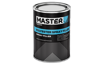 MASTER POLYESTER SPRAY FILLER  Шпатлёвка пневмораспыляемая МАСТЕР  1,2 кг  (2357) 12 шт./уп.