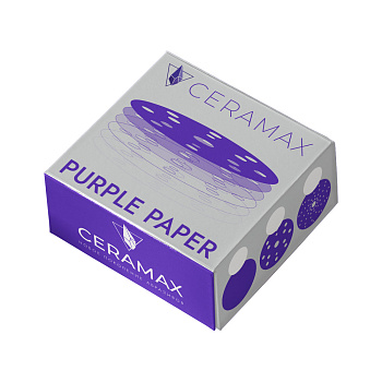 Абразивный круг 150 мм CERAMAX PURPLE PAPER, multiholes (мультиотверсный), P80, 1 шт. (уп. 50 шт)