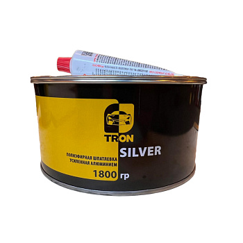 Т130-1800 TRON Шпатлевка с алюминием SILVER 1800g