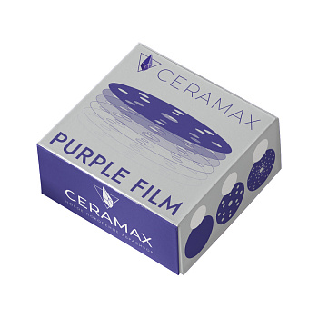 Круг шлифовальный 150 мм CERAMAX PURPLE FILM 15 отверстий, P80, 1 шт. (уп. 50 шт.)