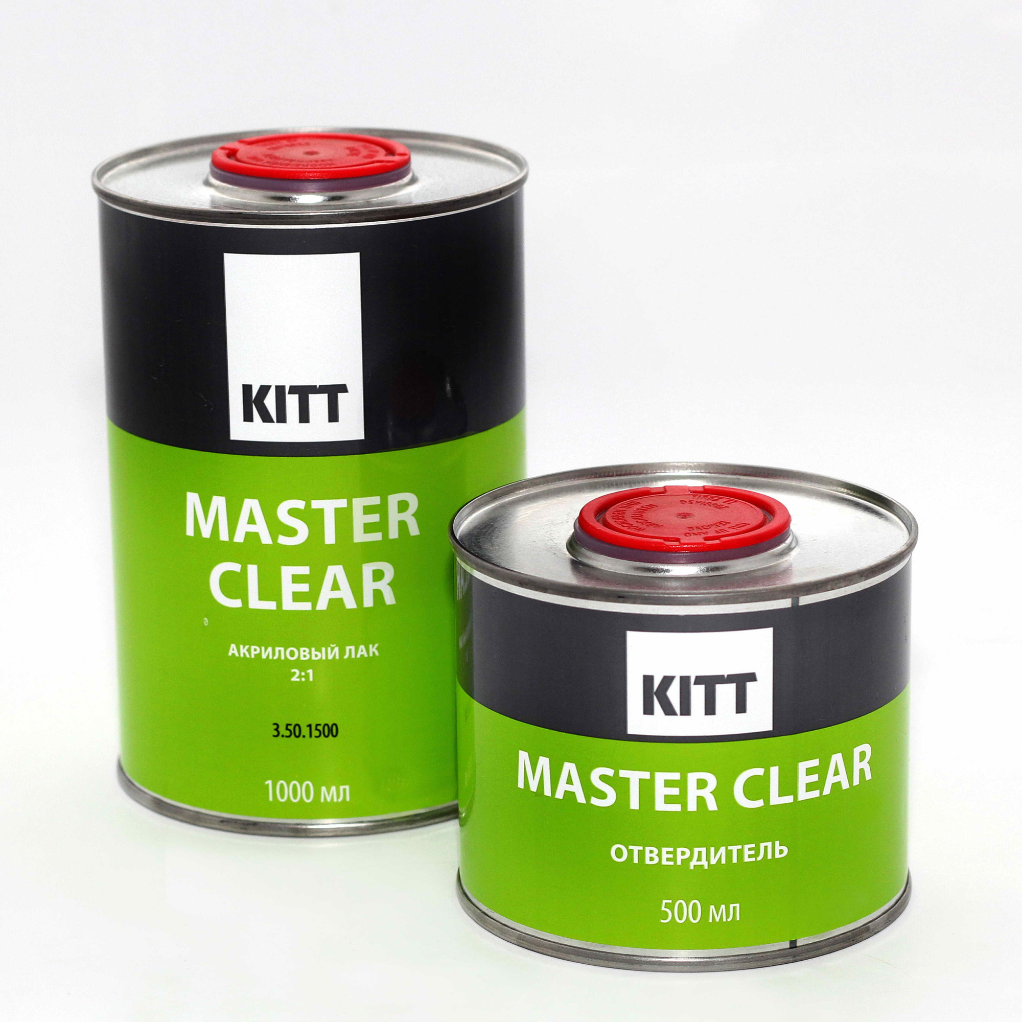 3.50.1500 KITT MASTER CLEAR - 2К Прозрачный лак, (1000+500мл) компл