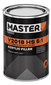 MASTER V2018  2К Грунт-наполнитель - быстрый HS 5:1 (3 л) черный  (12256) 4 шт./уп.