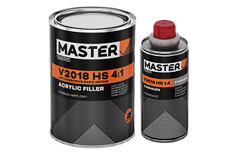 MASTER V2018  2К Грунт-наполнитель - быстрый HS 4:1 (0,8 л + 0,2 л) черный  (12005) 6 шт./уп. 