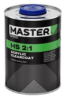 MASTER HS NEW FORMULA Бесцветный лак   HS 2:1  1 л. (2238) 6 шт./уп. 
