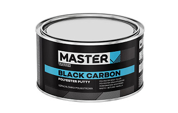 MASTER BLACK CARBON+10%  Шпатлёвка армированная углеволокном (1100 мл) 2кг (1598)