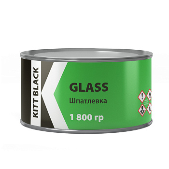 KITT BLACK 1.30.1800 Шпатлевка GLASS 1800g (Green)