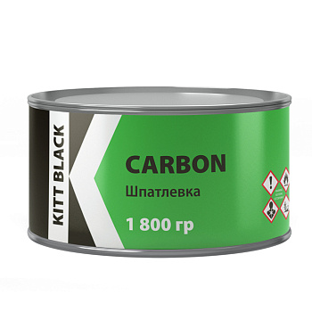 KITT BLACK 1.40.1800 Шпатлевка CARBON 1800g (Black)