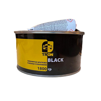 Т150-1800 TRON Шпатлевка с углеволокном BLACK 1800g